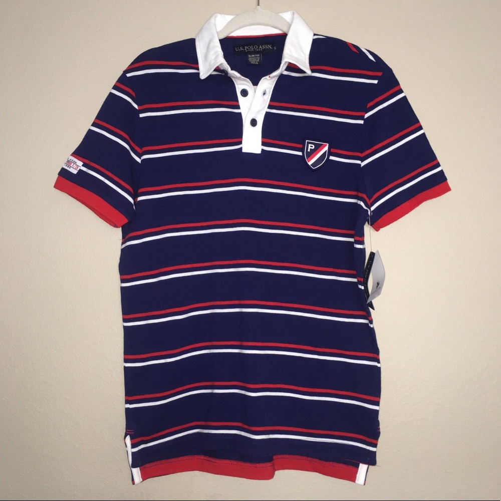 SLIM FIT POLO SHORT-SLEEVE TEE SHIRT
